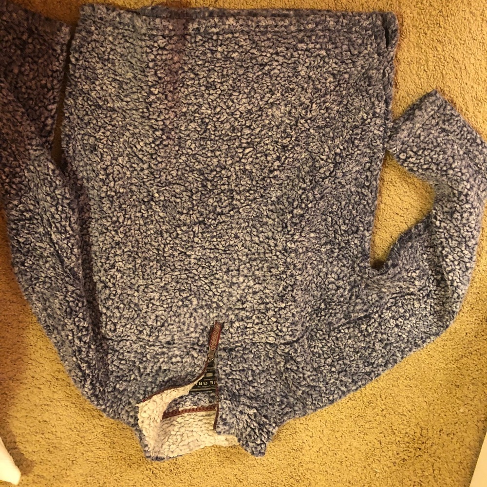 True grit blue fleece pullover